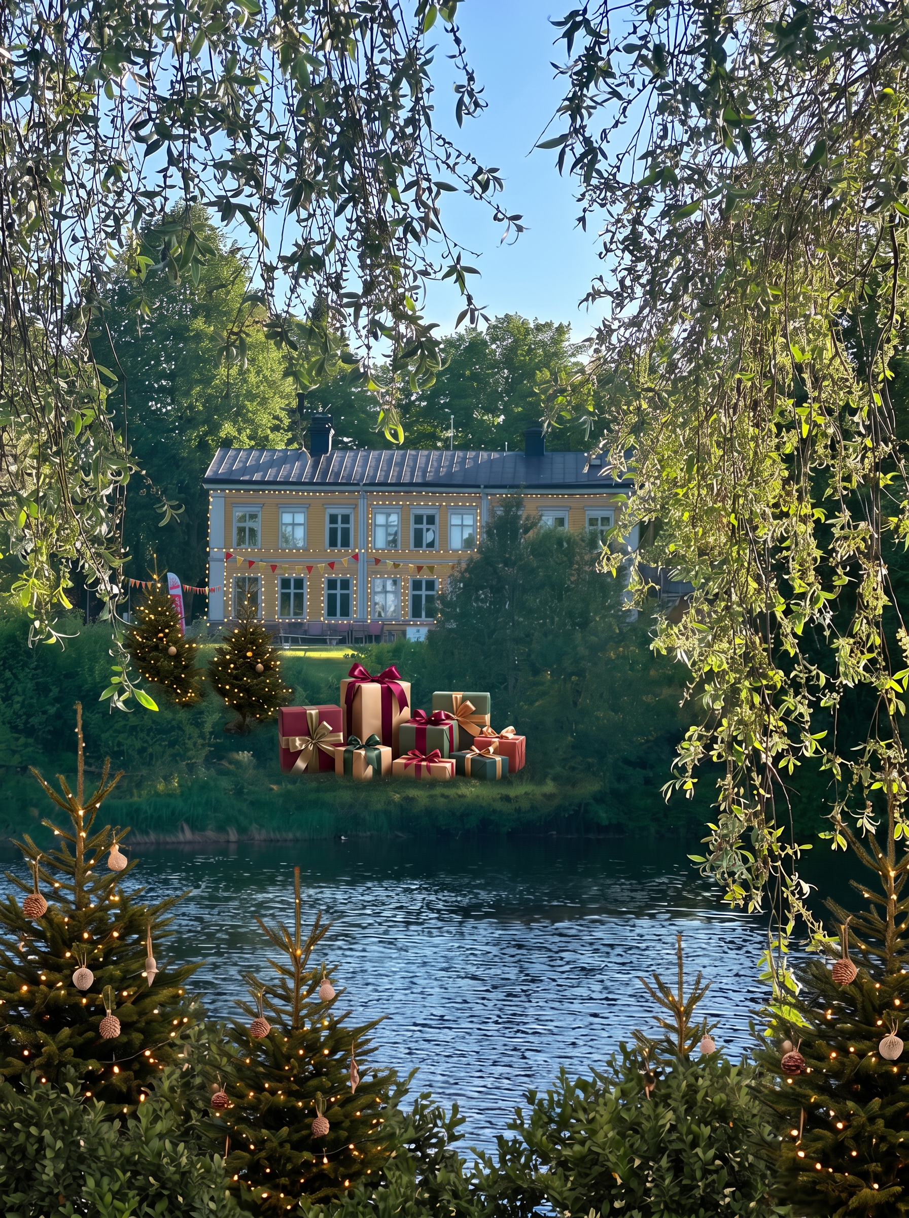 Stora Vall herrgård i Regementsparken vid Gavleån